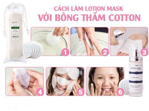 Các bước làm lotion mask