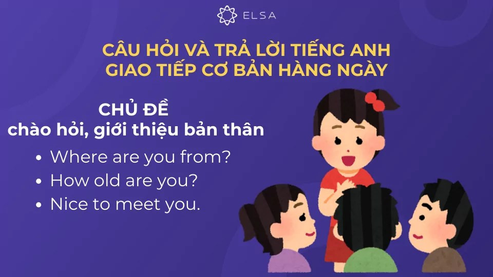 Các câu giao tiếp chào hỏi và giới thiệu bản thân