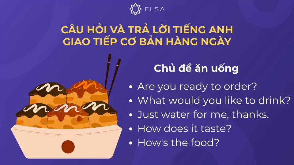Các câu giao tiếp với chủ đề ăn uống
