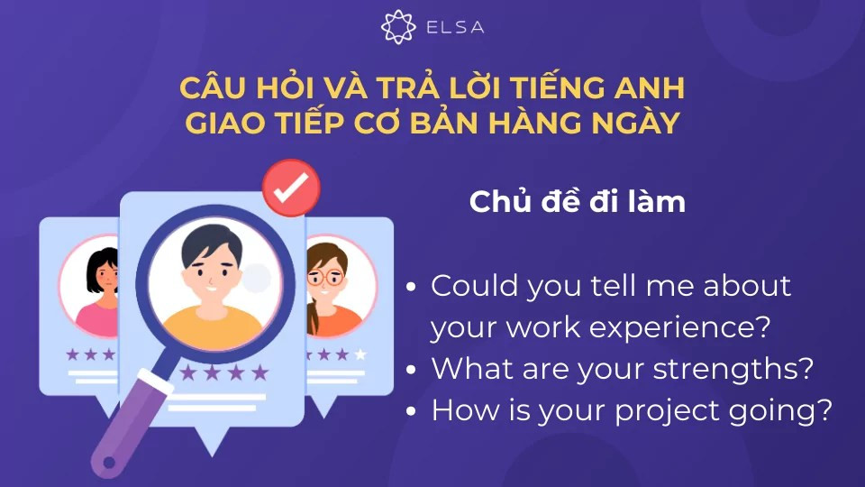 Các câu giao tiếp với chủ đề đi làm