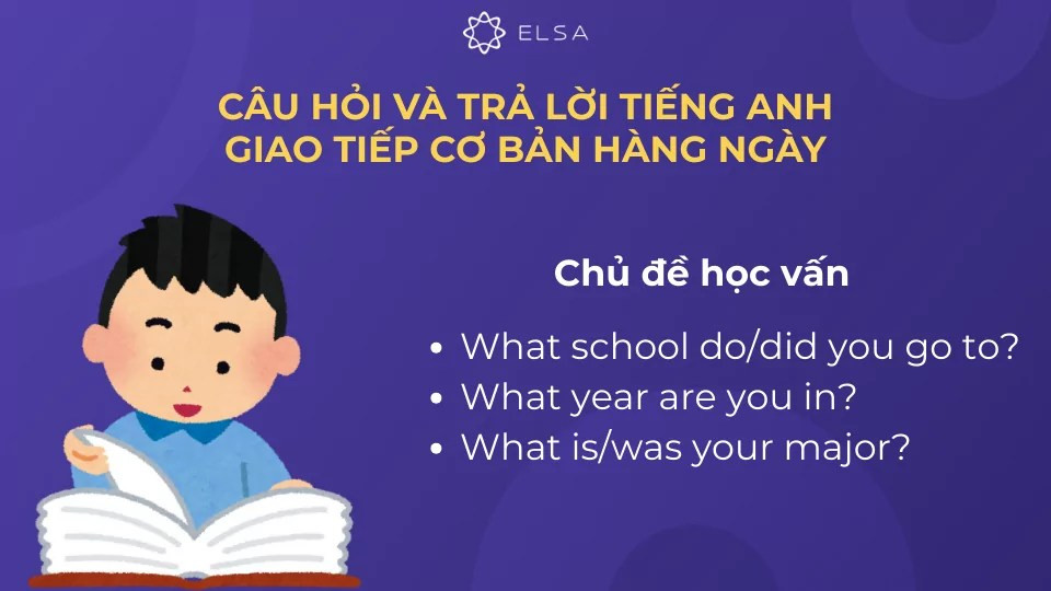 Các câu giao tiếp với chủ đề học vấn