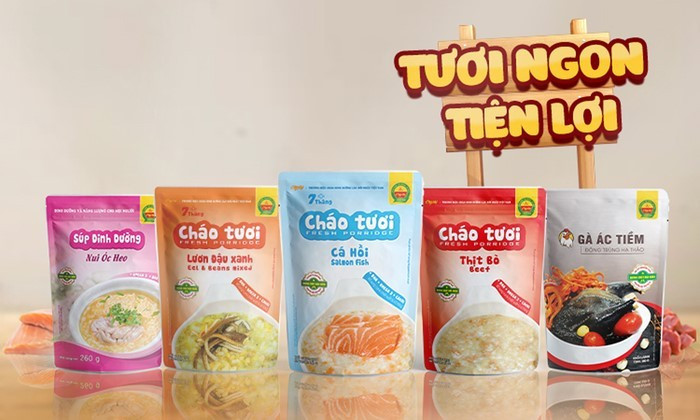 Các sản phẩm của thương hiệu cháo Cây Thị