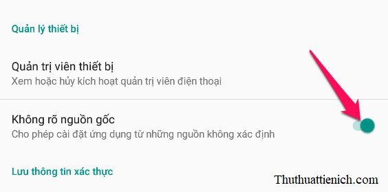 Cách cài đặt file APK trên điện thoại Android