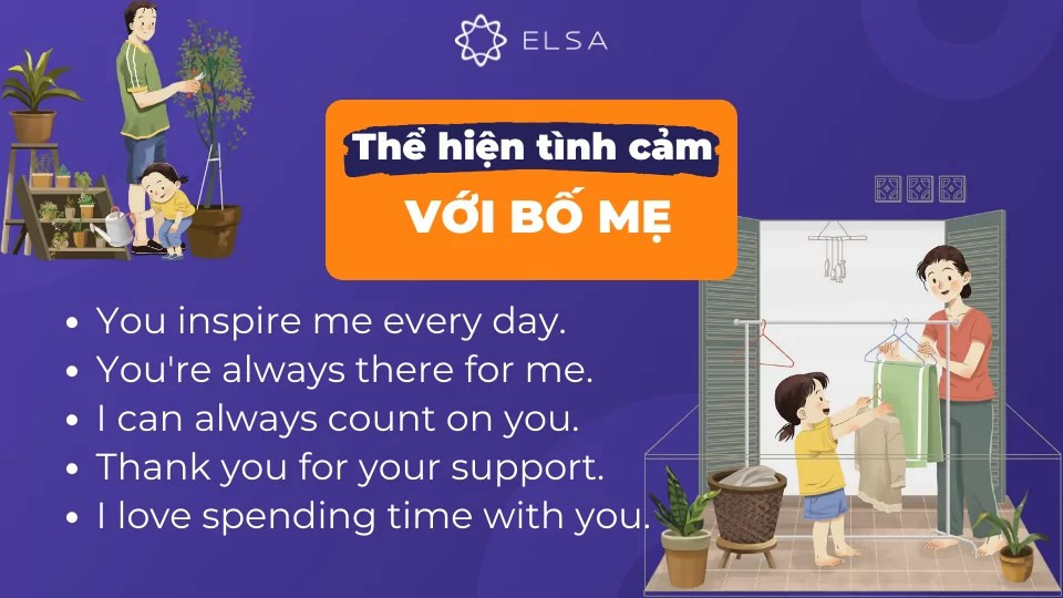 Cách nói thể hiện tình cảm dành cho bố mẹ giúp gắn kết gia đình