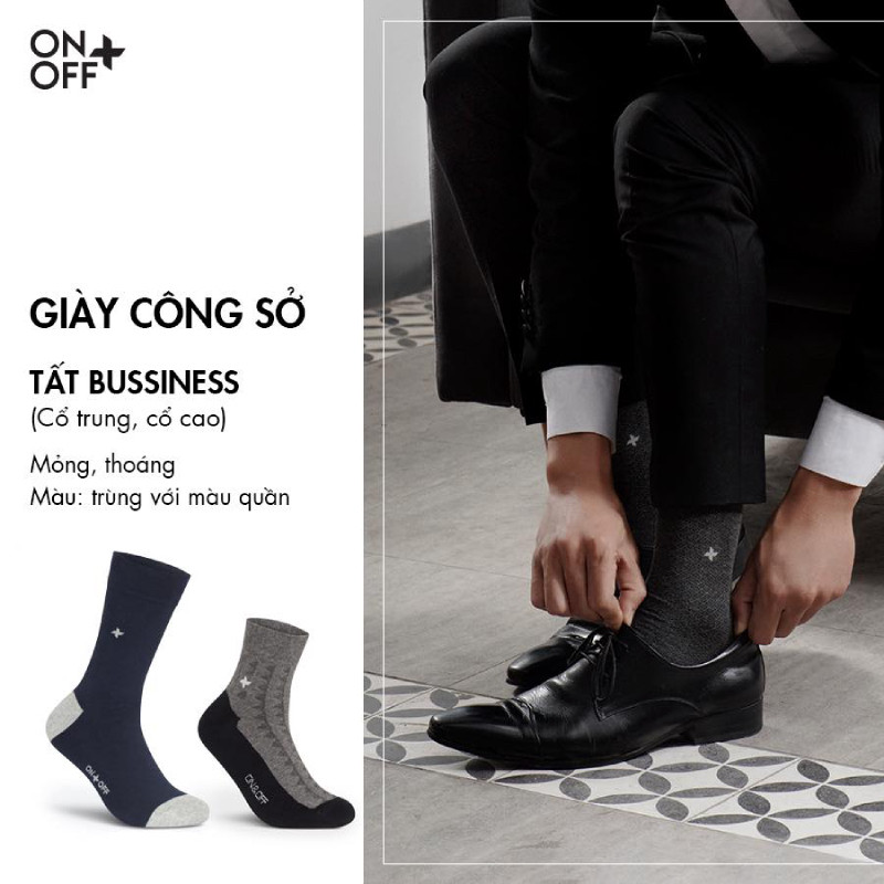 Cách phối giày với tất cho nam