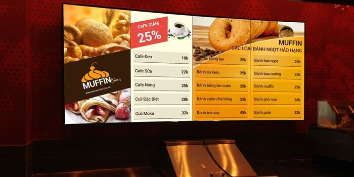 Cách thức hoạt động của bảng menu điện tử