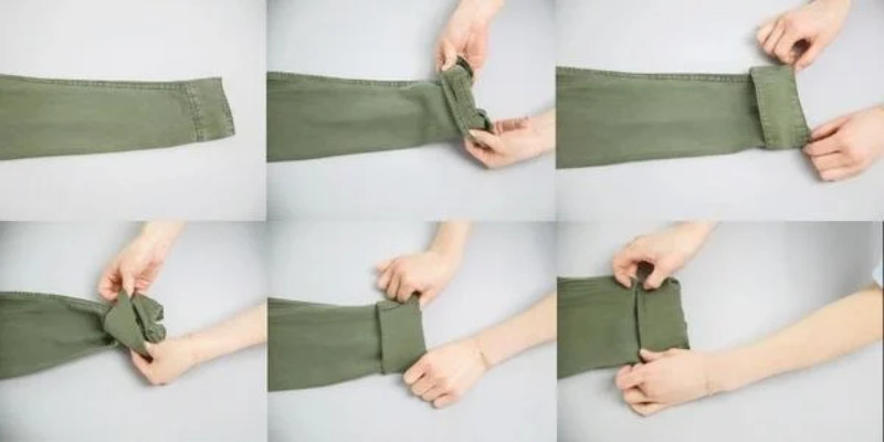 Cách xắn tay áo quân đội