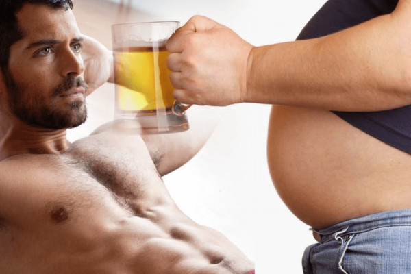 Calo trong rượu góp phần gây béo bụng
