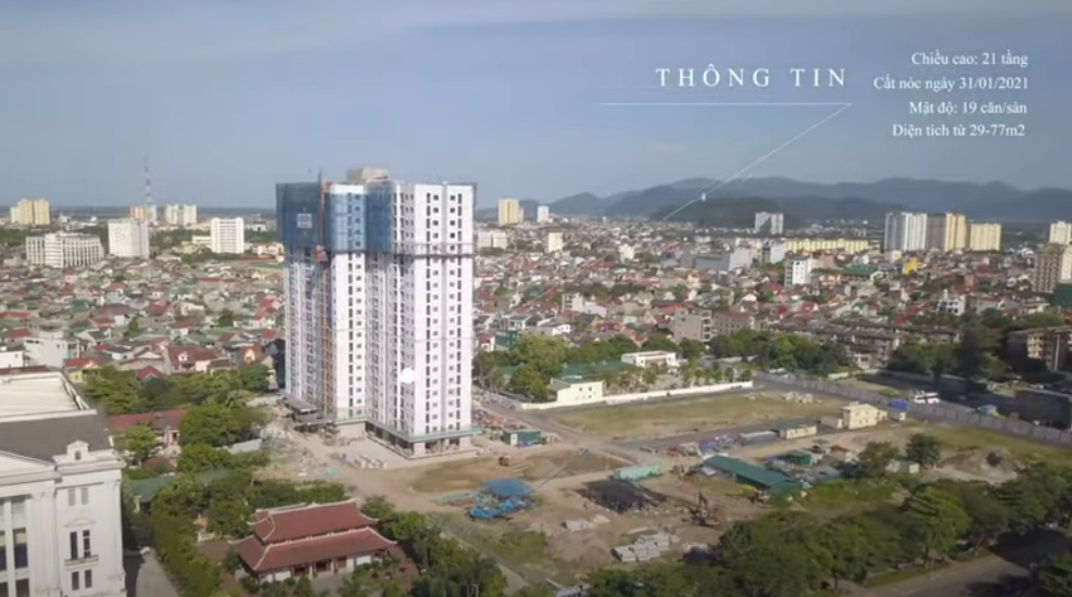 Cất nóc tòa chung cư