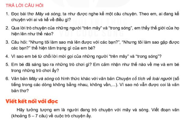 Soạn bài Mây và Sóng lớp 6 ngắn gọn