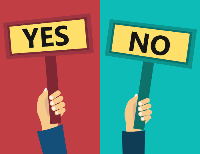 Câu hỏi Yes/No được sử dụng nhiều trong phiếu khảo sát chất lượng dịch vụ nhà hàng