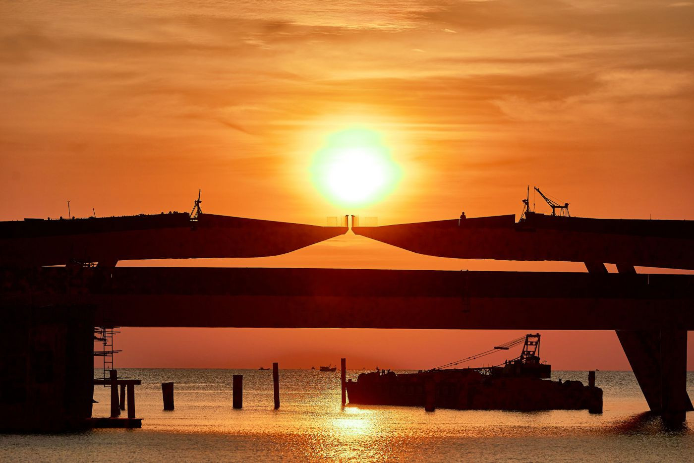 Cầu hôn (Kiss Bridge) - công trình đang dần hoàn thiện những bước cuối để ra mắt trong năm 2023
