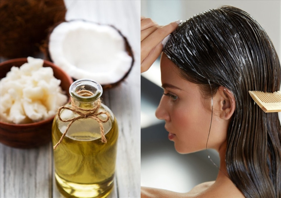 Chăm sóc tóc khô nhanh chóng bằng dầu dừa
