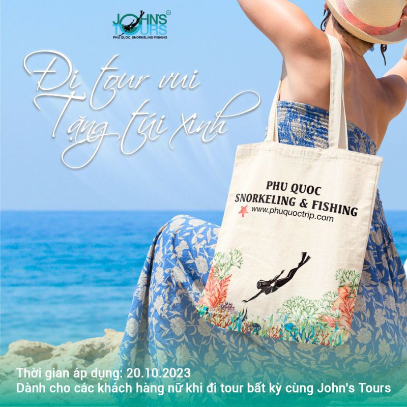 [Quà Tặng Tháng 10] Đi Tour Vui – Tặng Túi Xinh