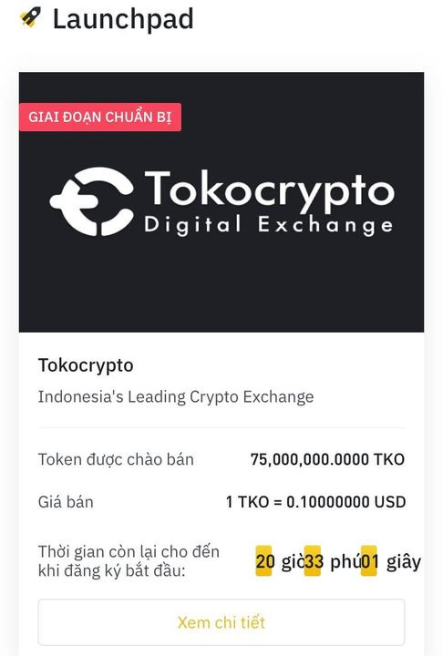 Chọn IEO để tiến hành đăng ký