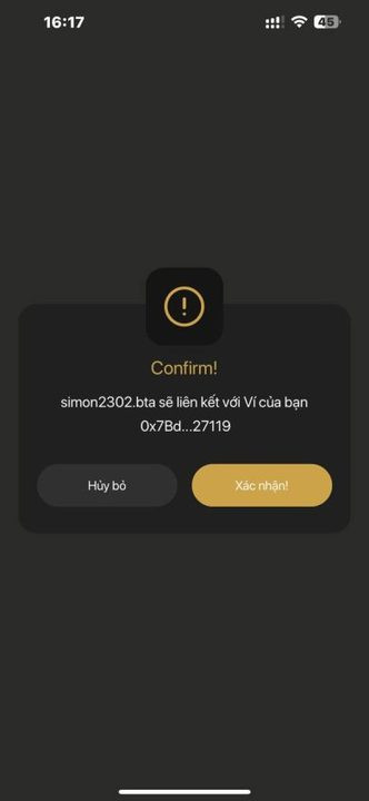 Chọn ví để liên kết