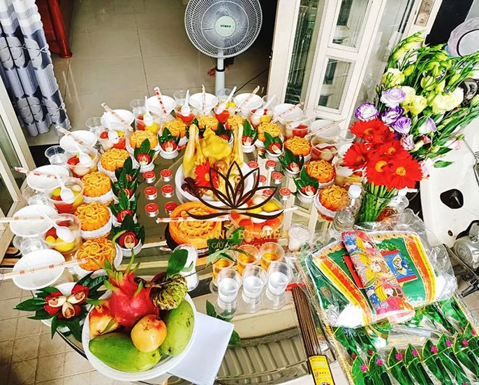 Chuẩn bị lễ vật cho lễ cúng khai trương