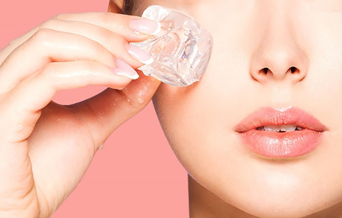 Chườm đá giúp giảm sưng hiệu quả