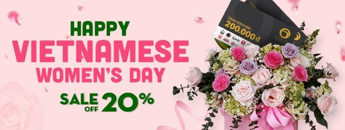 Chương trình giảm giá 10% - 20% cho mỗi hóa đơn trong ngày 20/10