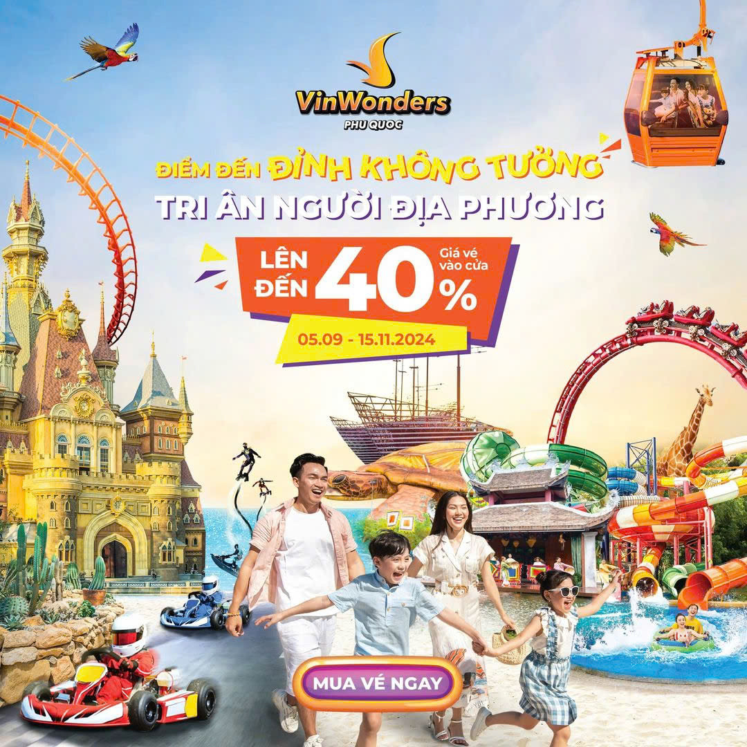 Chương trình ưu đãi VinWonders Phú Quốc