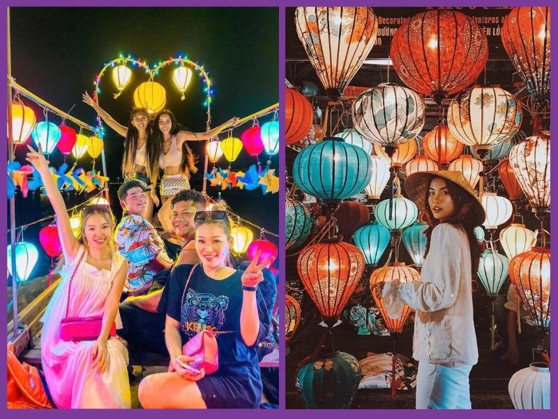 Chụp ảnh ở Hội An buổi tối