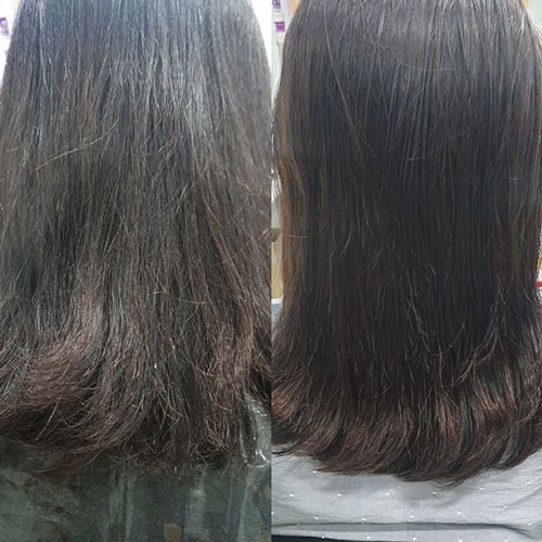 Collagen giúp phục hồi mái tóc hư tổn