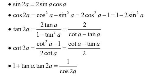 Công Thức Nhân Đôi Lượng Giác