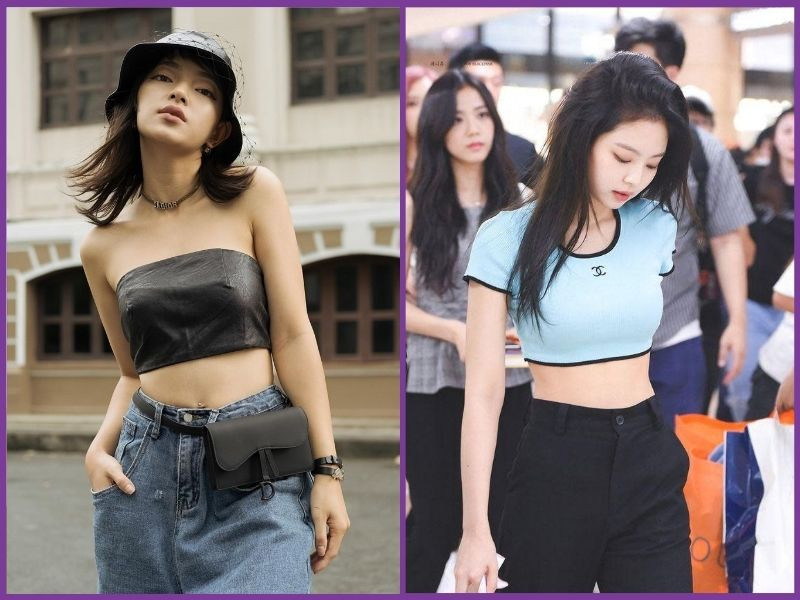 Croptop và quần cạp cao - phong cách năng động