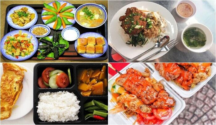 Đa dạng menu quán cơm bình dân