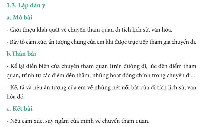 Hướng Dẫn Viết Bài Văn Kể Lại Một Chuyến Đi Tham Quan Của Em Lớp 8