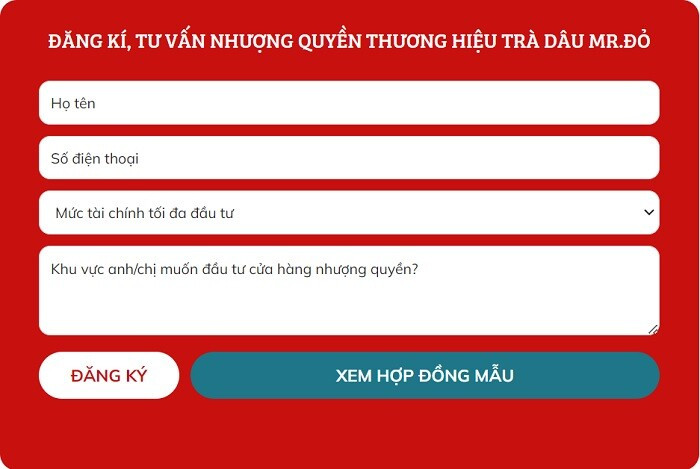 Đăng Ký Nhận Tư Vấn Nhượng Quyền
