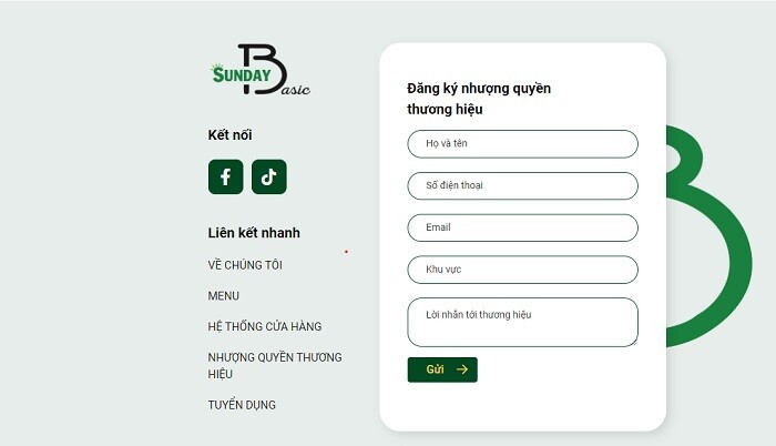 Đăng ký nhượng quyền thương hiệu Sunday Basic