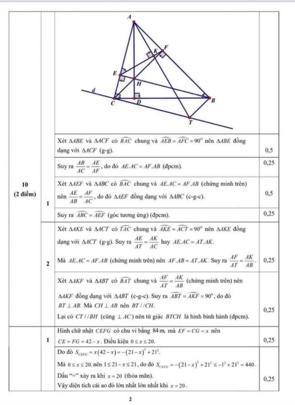 Đáp án mã đề 902 - File số 1