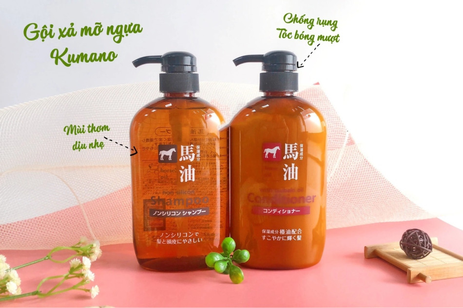Dầu Gội Horse Oil Nhật Bản Dưỡng Tóc Mềm Mượt