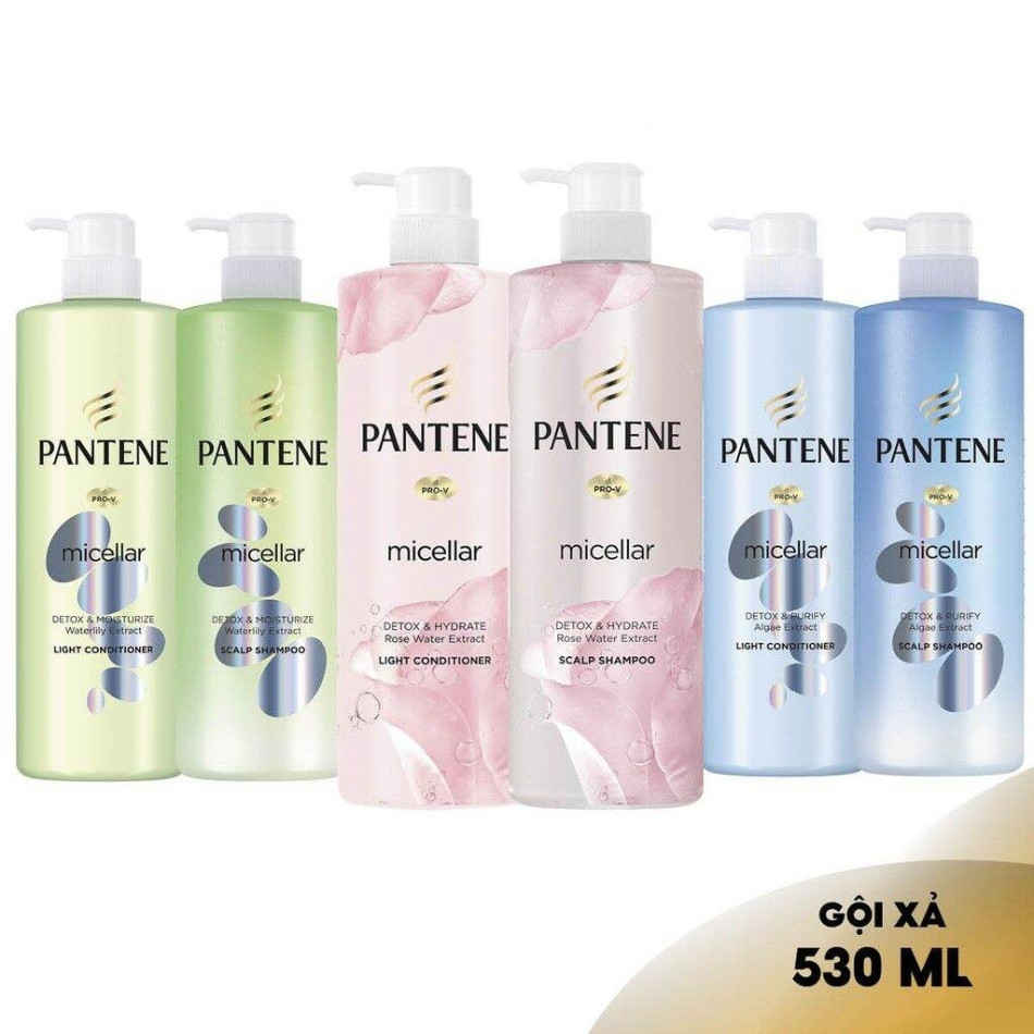 Dầu gội Pantene Pro-V Micellar cho tóc sạch sâu