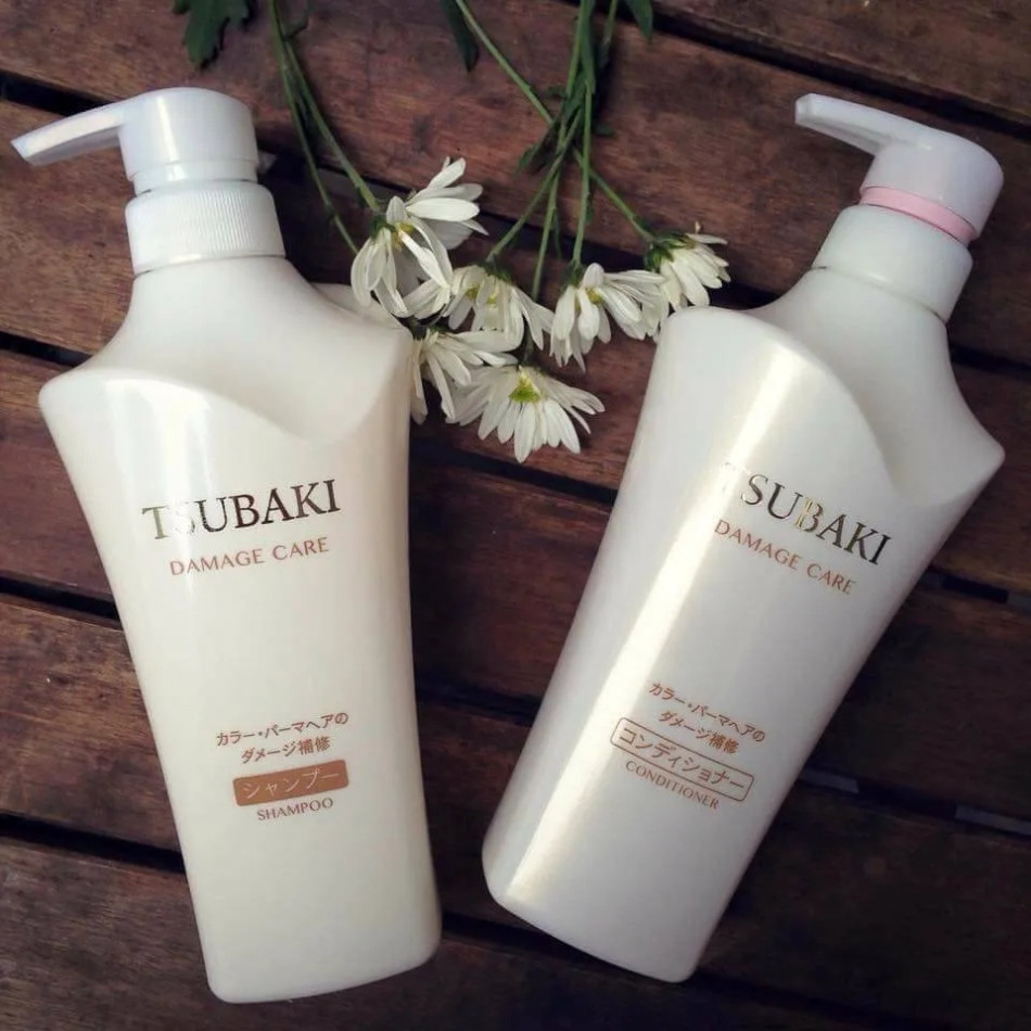 Dầu gội Tsubaki Damage Care Dưỡng Tóc Tồi Ưu