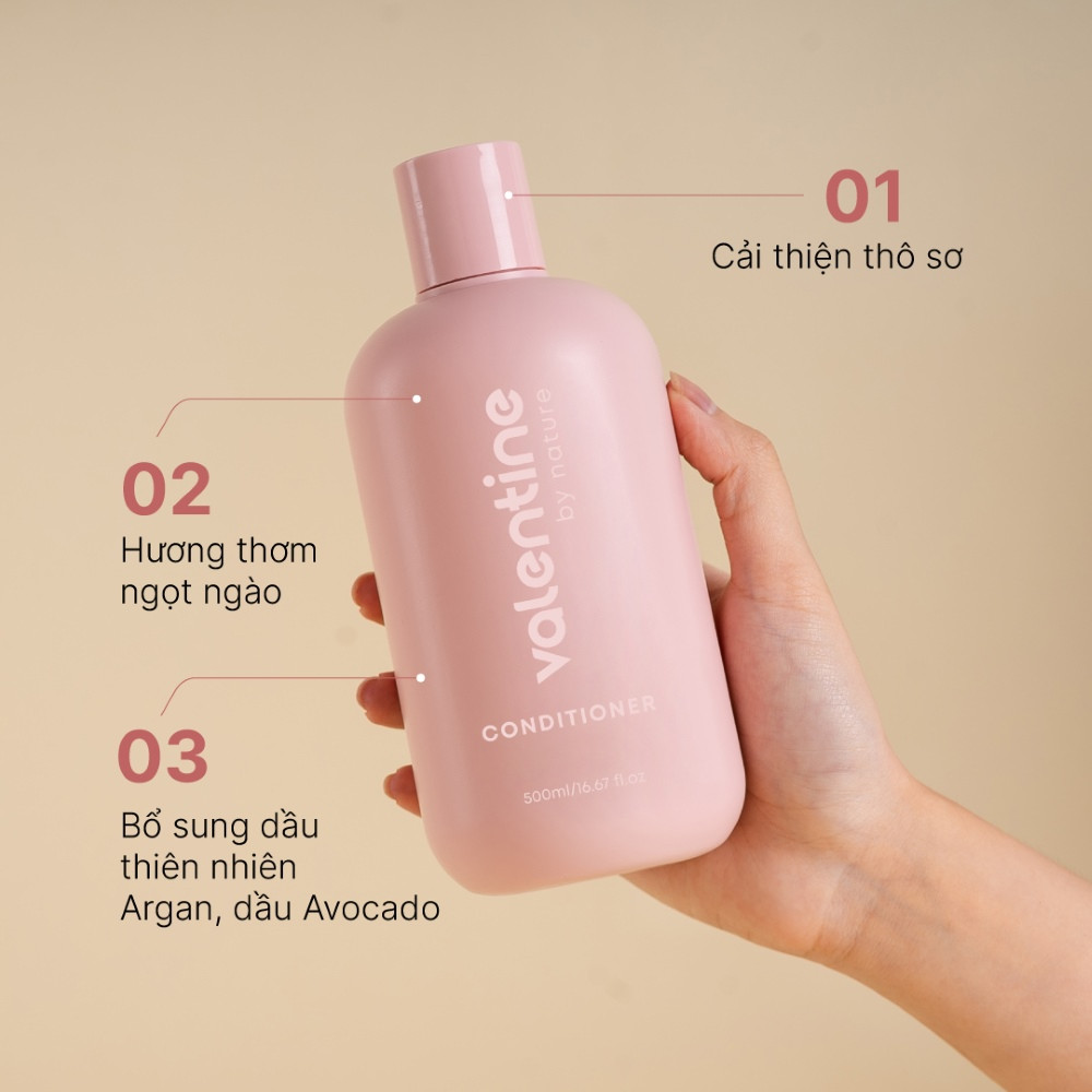 Dầu xả Valentine của Sao Thái Dương giúp chăm sóc tóc mềm yếu hiệu quả