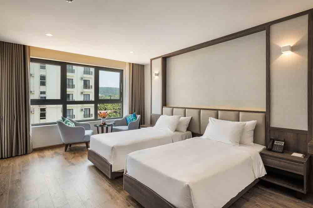 Deluxe Room 2 giường đơn tại Sunset Beach Resort &amp; Spa Phú Quốc.
