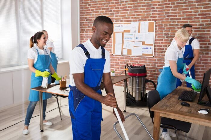 Đồng phục nhân viên phục vụ nhà hàng tạp vụ