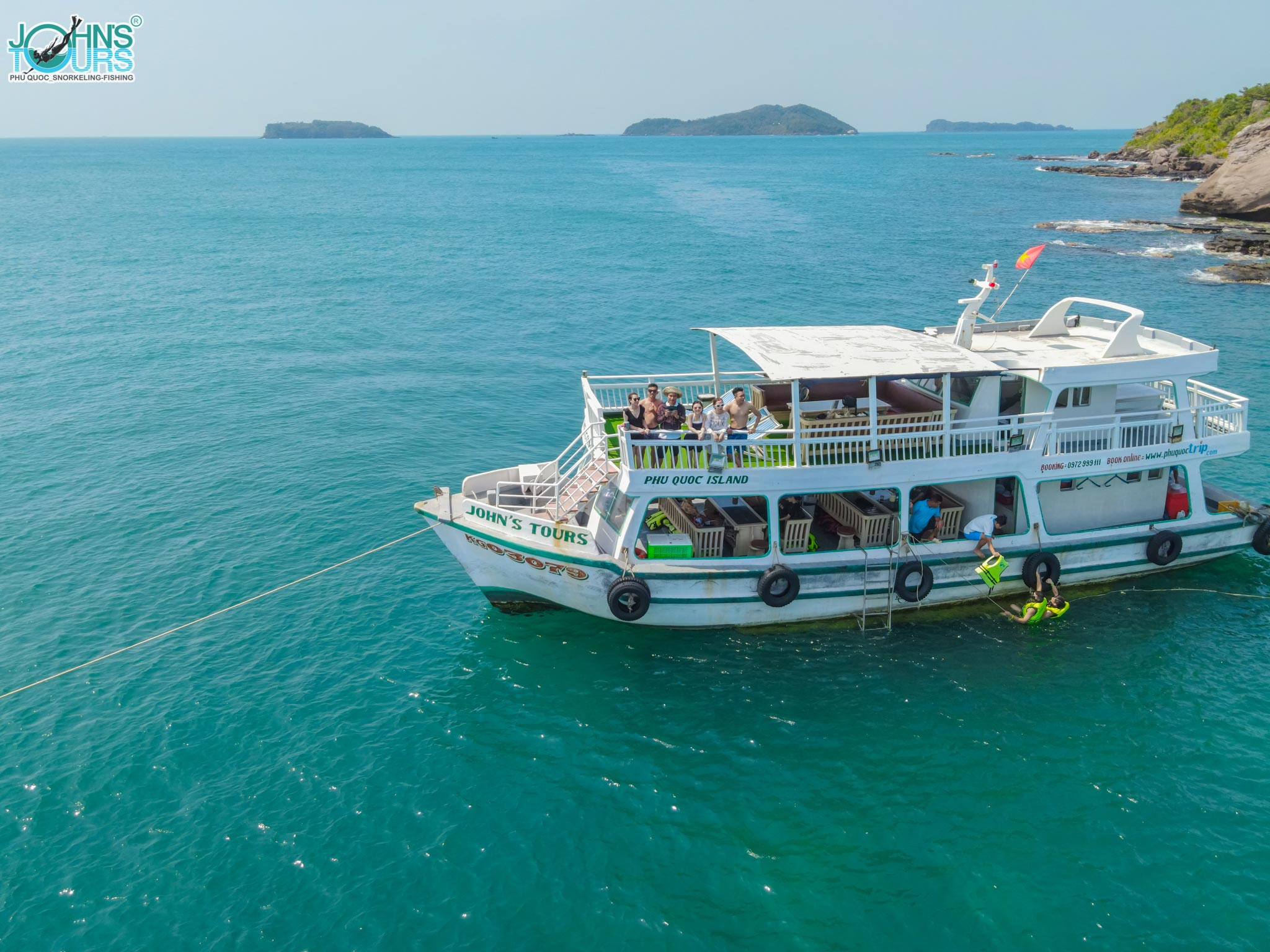 Du lịch Phú Quốc bằng tàu của John’s Tours 