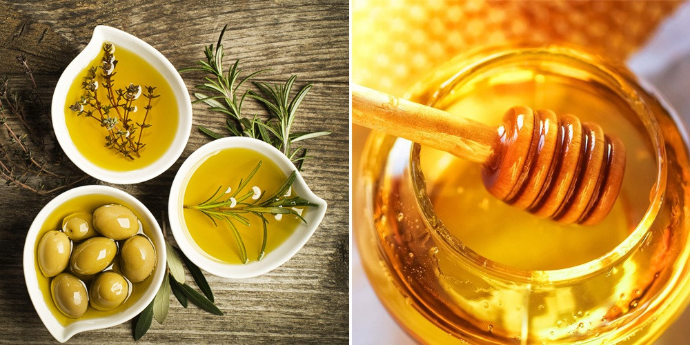 Dưỡng tóc với mật ong và dầu oliu