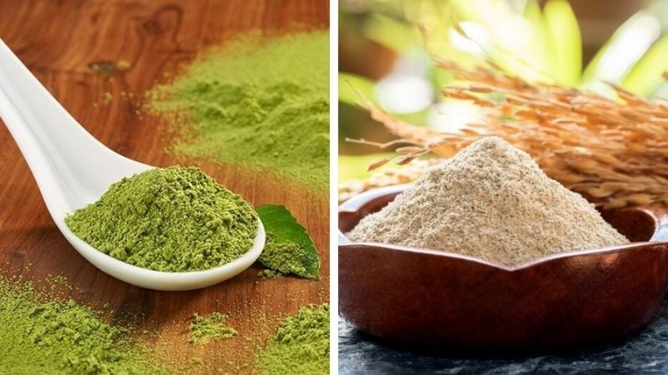 Dưỡng trắng với mặt nạ bột gạo lứt và trà xanh