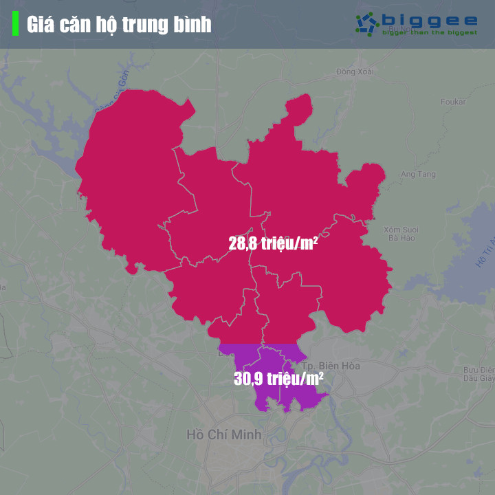 Giá căn hộ trung bình