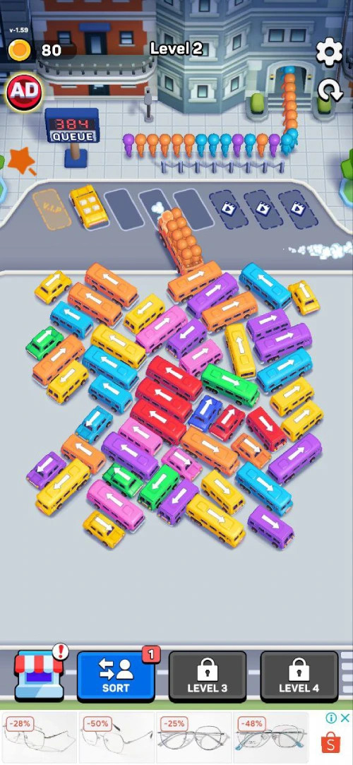 Giao diện game Bus Out