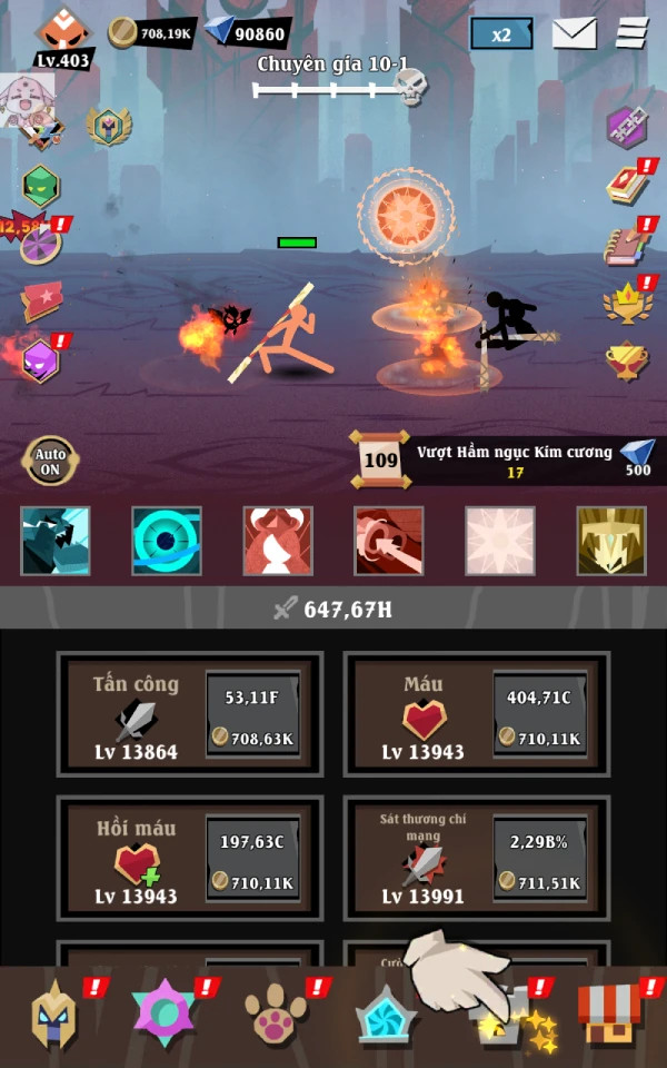 Tải Mod Epic Stickman: Idle RPG War Apk v1.0.23 – Hack Vô Hạn Tiền & Kim Cương