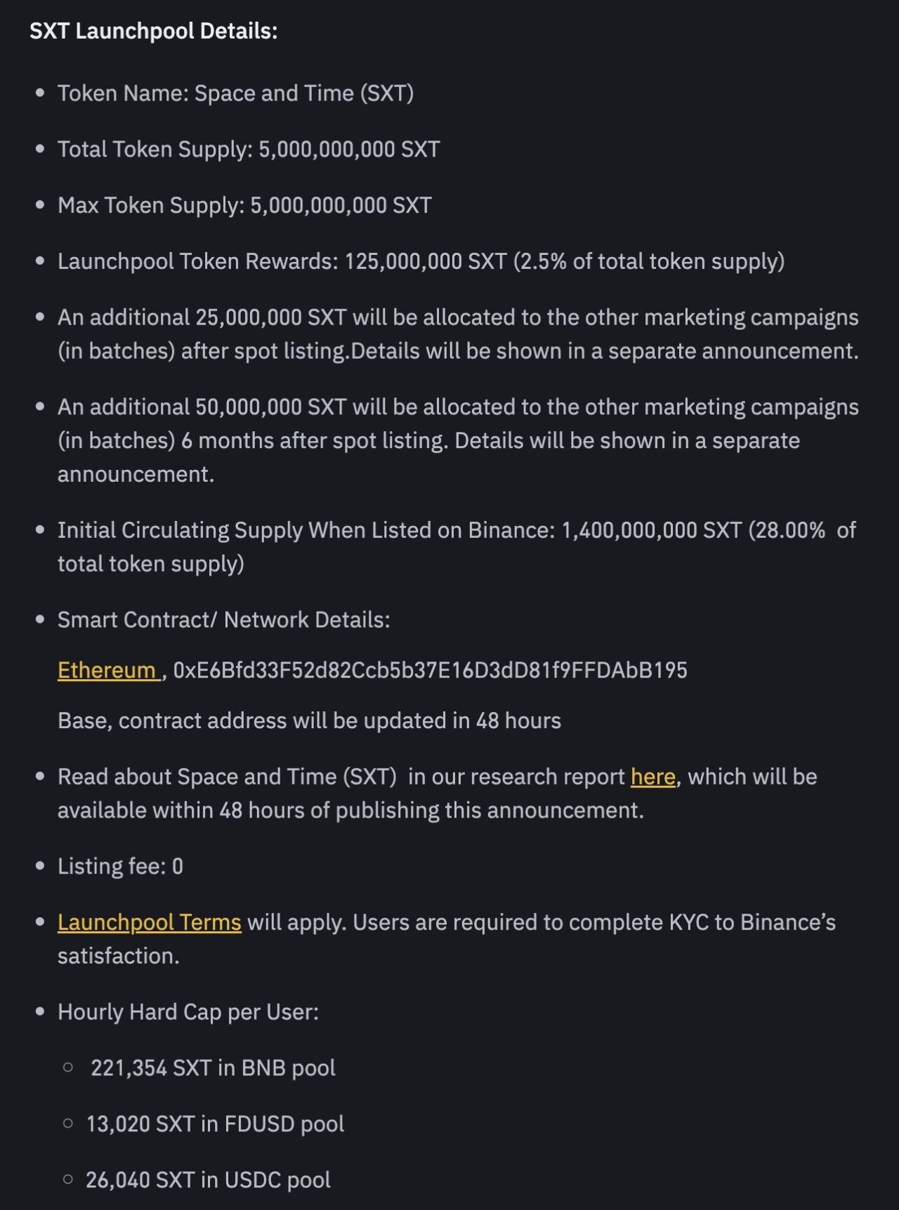 Giao diện người dùng Binance với SXT
