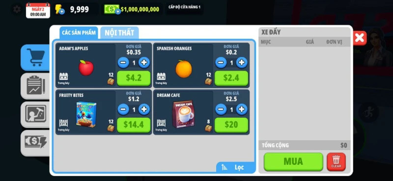 Tải Mod Supermarket Store Simulator APK v1.9.4 – Trải Nghiệm Game Với Nguồn Tài Nguyên Vô Hạn