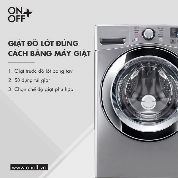 Giặt đồ lót đúng cách bằng máy giặt