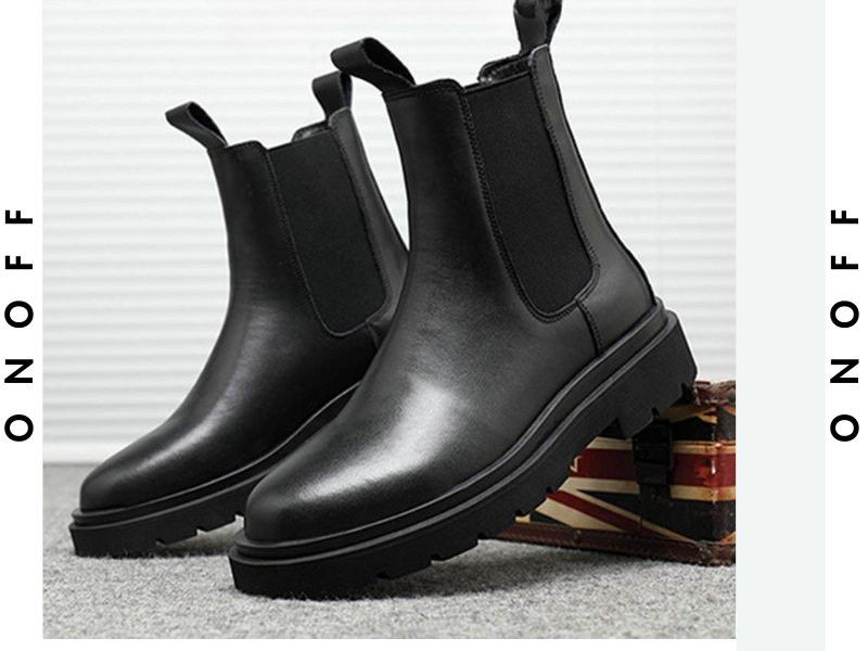 Giày Chelsea Boots với thiết kế cổ cao
