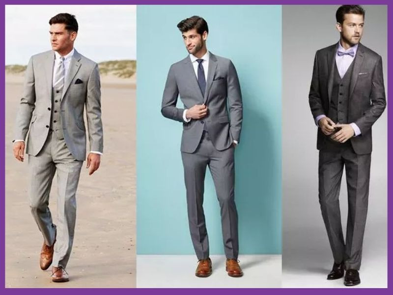 Giày tây nam với vest